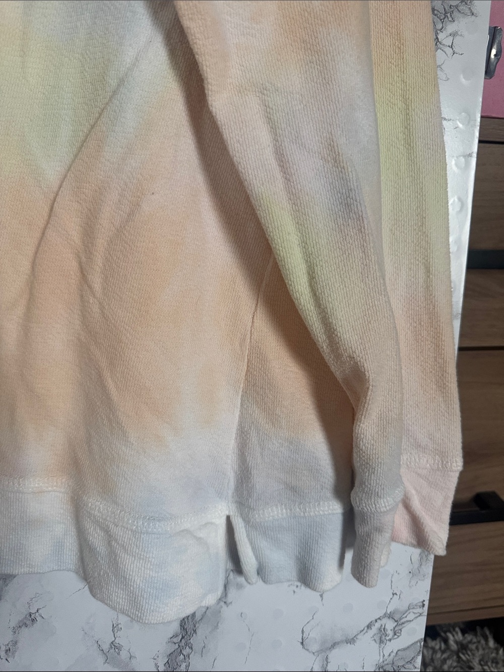 Maurices Crewneck Sweatshirt White-Pastel Tie Dye Size XXL - Picture 3 of 6